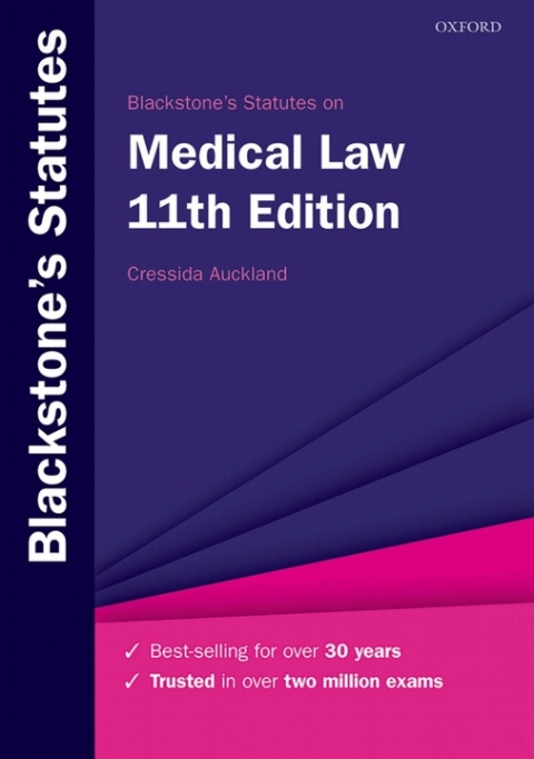 Cover image for book Blackstone's Statutes on Medical Law