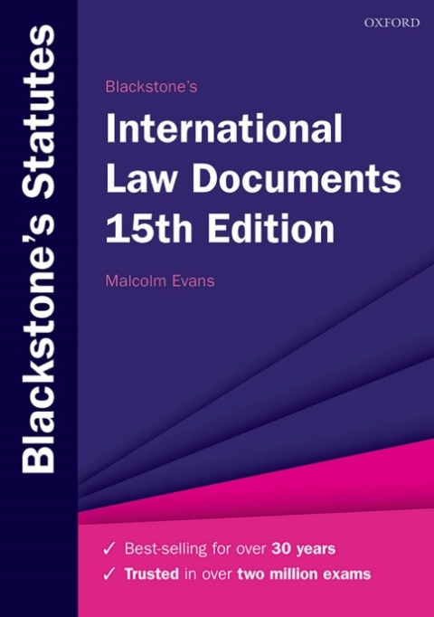 Cover image for book Blackstone's International Law Documents