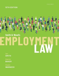 Cover image: Smith & Wood's Employment Law 15th edition 9780198868538