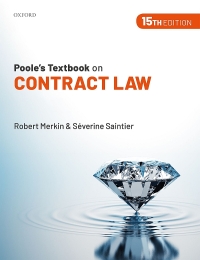 صورة الغلاف: Poole's Textbook on Contract Law 15th edition 9780198869993