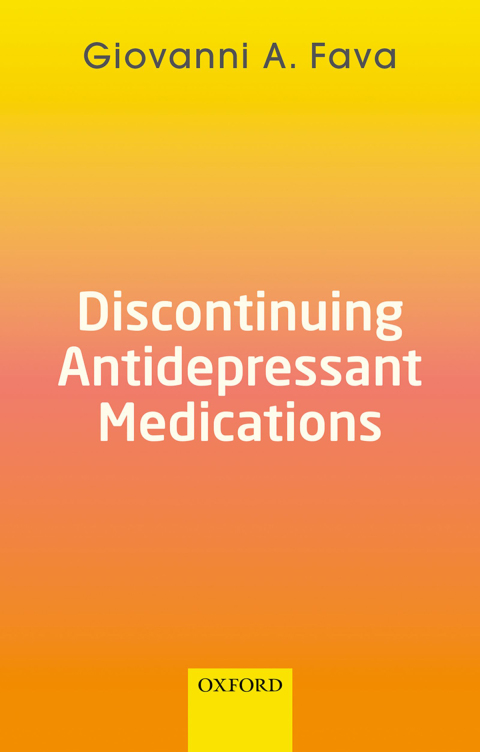 Cover image for book Discontinuing Antidepressant Medications