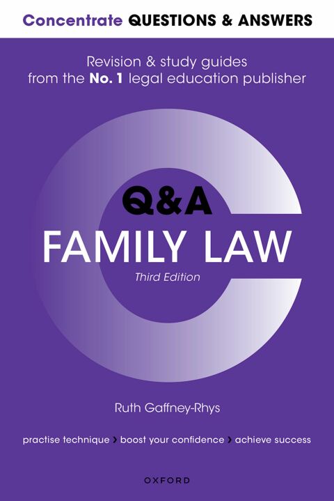 Cover image for book Concentrate Questions and Answers Family Law