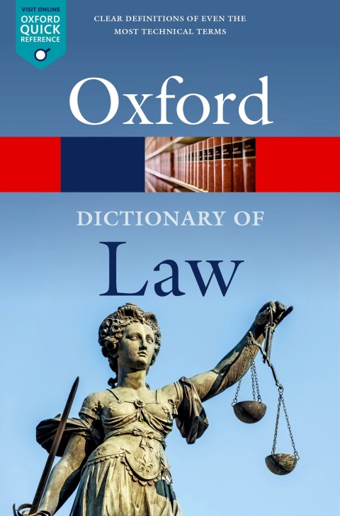 Cover image for book A Dictionary of Law