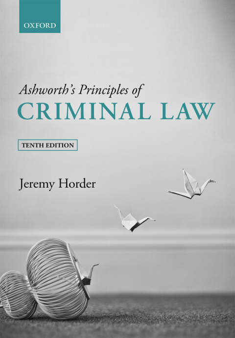 Cover image for book Ashworth's Principles of Criminal Law