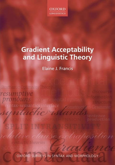 Cover image for book Gradient Acceptability and Linguistic Theory