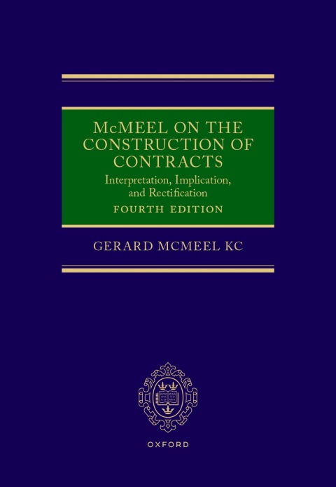 Cover image for book McMeel on the Construction of Contracts