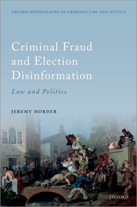 Cover image for book Criminal Fraud and Election Disinformation