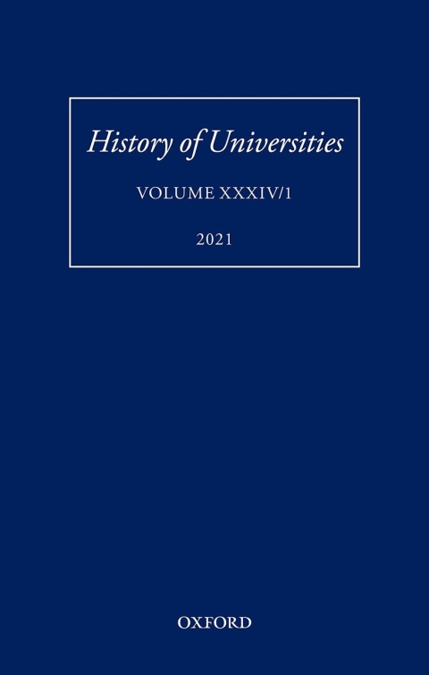 Cover image for book History of Universities: Volume XXXIV/1