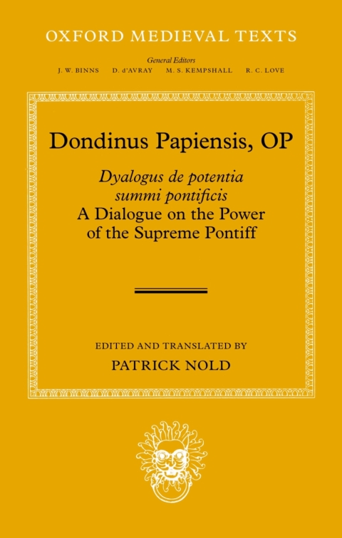 Cover image for book Dondinus Papiensis OP