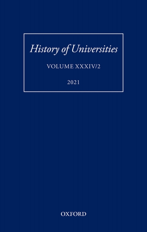 Cover image for book History of Universities: Volume XXXIV/2