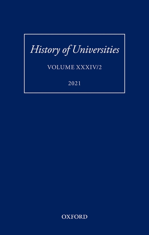 Cover image for book History of Universities: Volume XXXIV/2