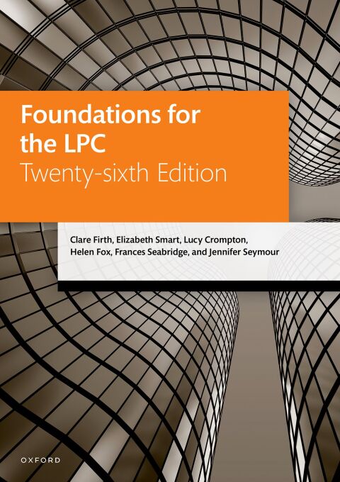 Cover image for book Foundations for the LPC