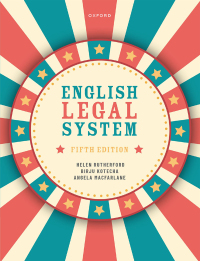 Titelbild: English Legal System 5th edition 9780192858856
