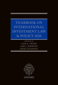 Cover image: Yearbook on International Investment Law & Policy 2020 9780192862334