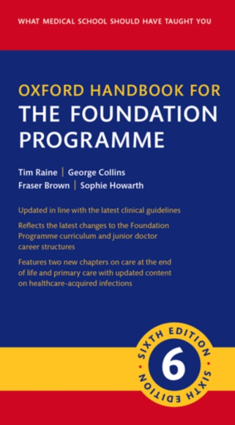 Cover image for book Oxford Handbook for the Foundation Programme