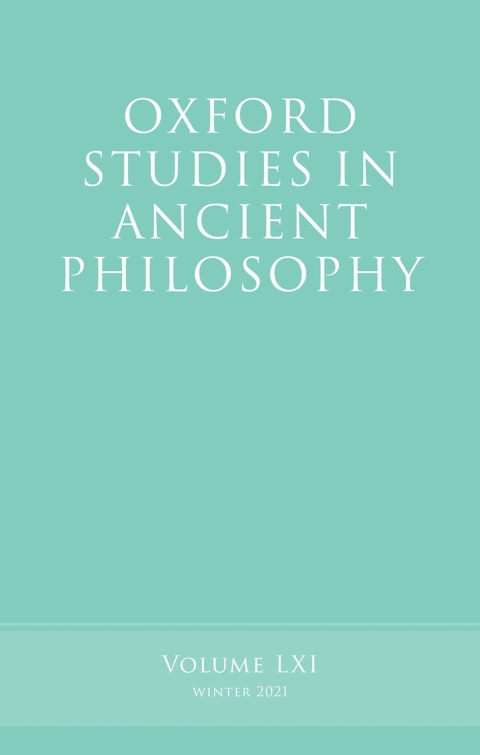 Cover image for book Oxford Studies in Ancient Philosophy, Volume 61