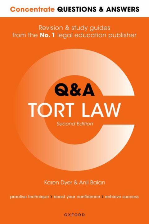 Cover image for book Concentrate Questions and Answers Tort Law