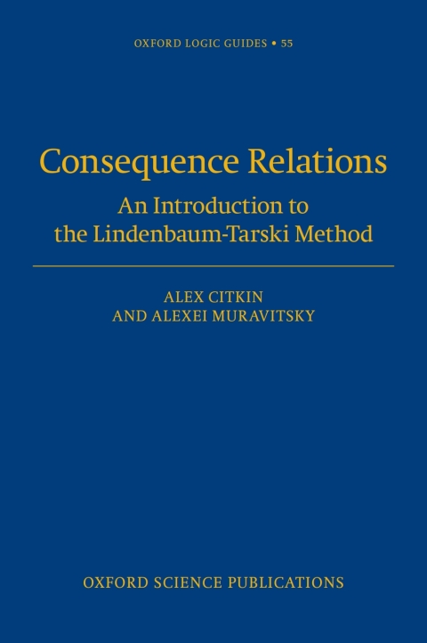 Cover image for book Consequence Relations