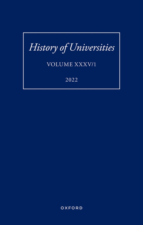 Cover image for book History of Universities XXXV / 1