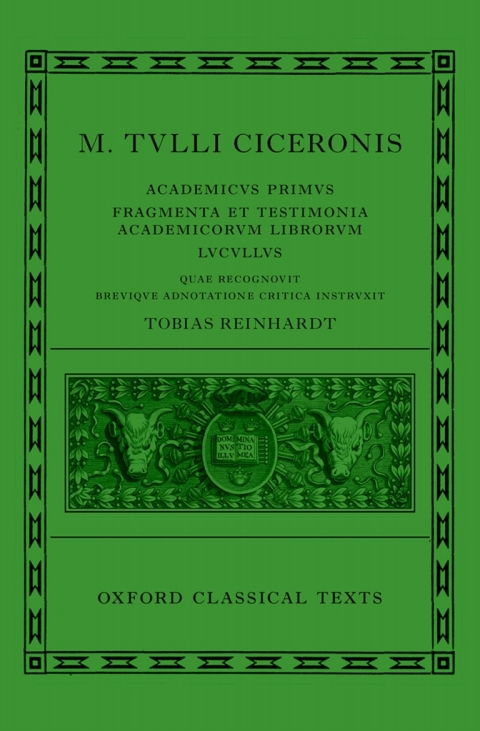 Cover image for book Cicero: Academica (Academicus Primus, Fragmenta et Testimonia Academicorum Librorum, Lucullus)