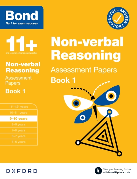 Cover image for book Bond 11+: Non-verbal Reasoning Assessment Papers Book 1 9-10 Years