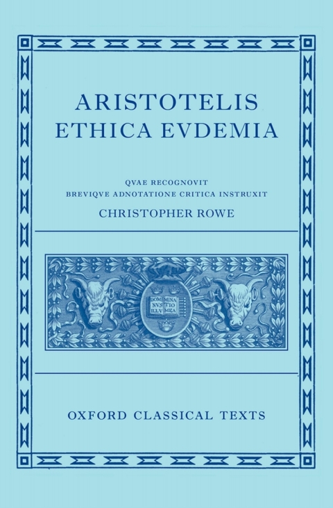 Cover image for book Aristotle's Eudemian Ethics