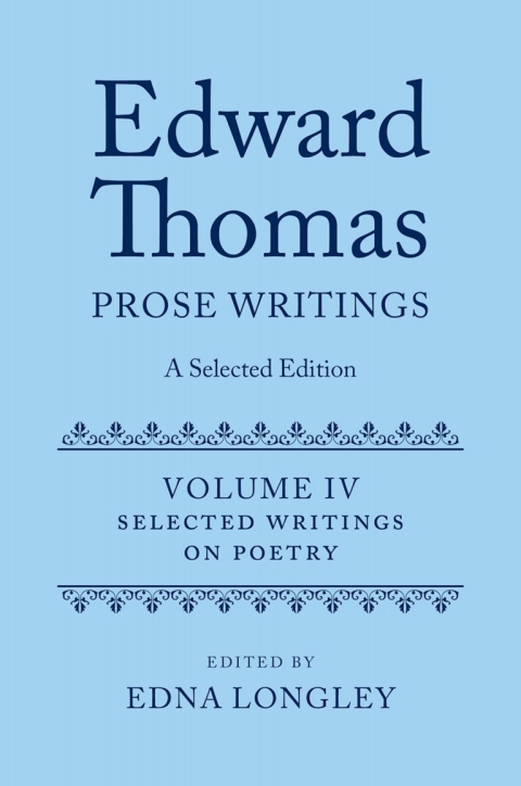 Cover image for book Edward Thomas: Prose Writings: A Selected Edition