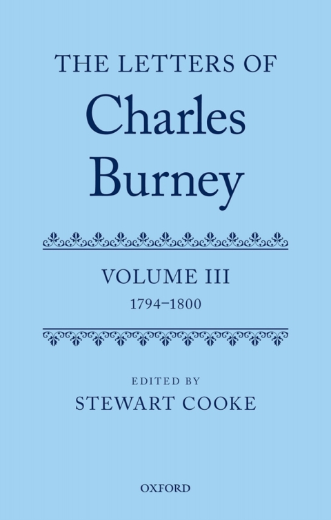 Cover image for book The Letters of Dr Charles Burney