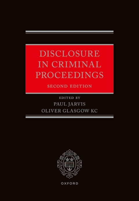 Cover image for book Disclosure in Criminal Proceedings
