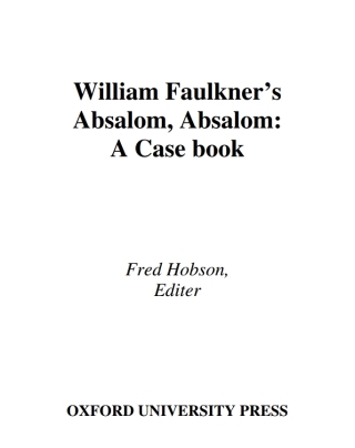William Faulkner's Absalom, Absalom!