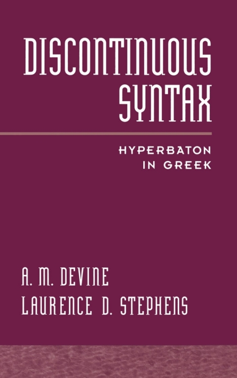 Cover image for book Discontinuous Syntax