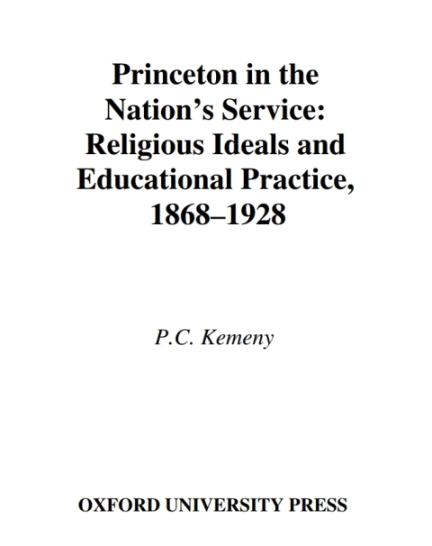 Cover image for book Princeton in the Nation's Service
