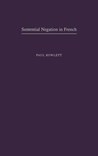 Sentential Negation in French