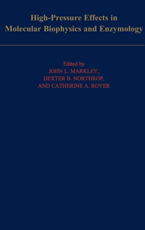 Cover image for book High Pressure Effects in Biophysics and Enzymology