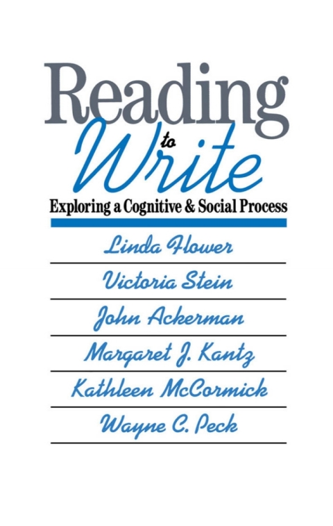 Cover image for book Reading-to-Write