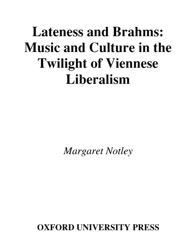 Lateness and Brahms