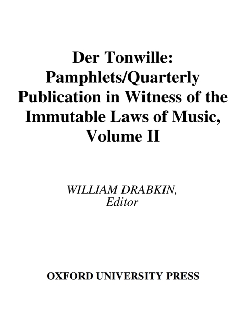 Cover image for book Der Tonwille