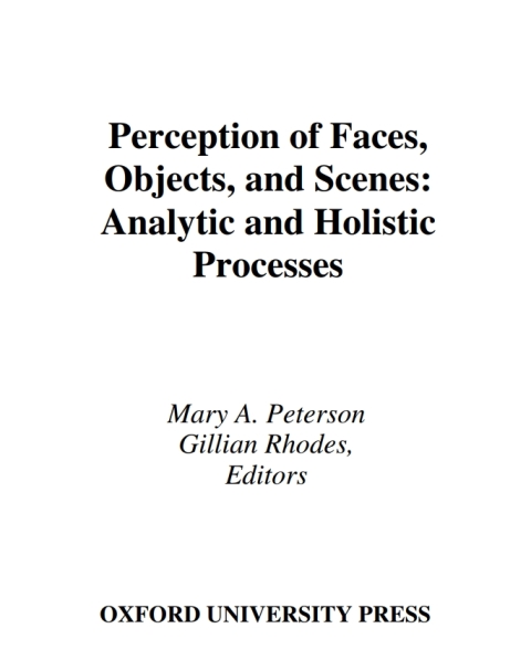 Cover image for book Perception of Faces, Objects, and Scenes