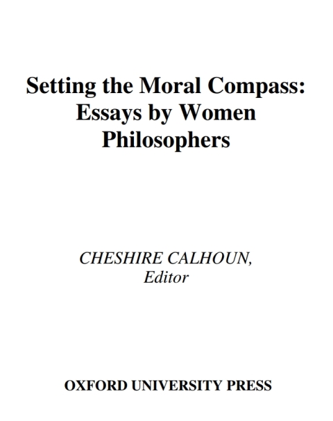 Cover image for book Setting the Moral Compass