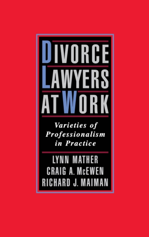 Cover image for book Divorce Lawyers at Work