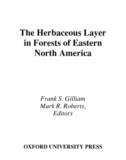 Cover image for book The Herbaceous Layer in Forests of Eastern North America