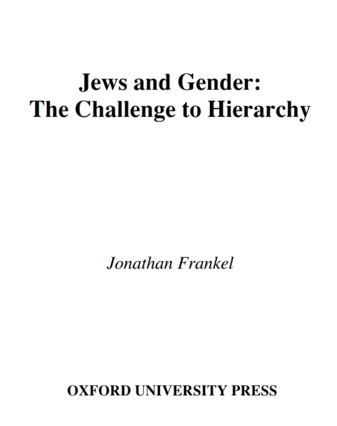Cover image for book Jews and Gender