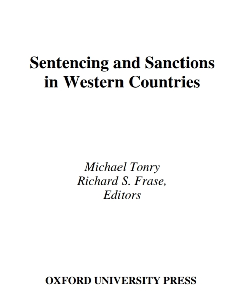 Cover image for book Sentencing and Sanctions in Western Countries