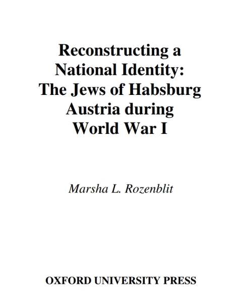 Cover image for book Reconstructing a National Identity