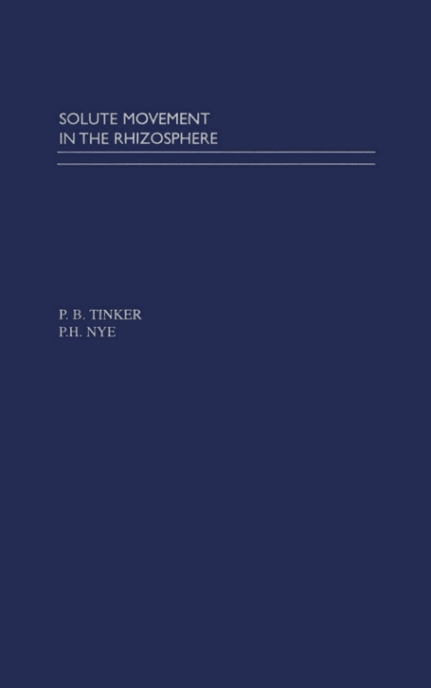 Cover image for book Solute Movement in the Rhizosphere