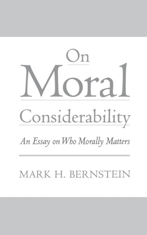 Cover image for book On Moral Considerability