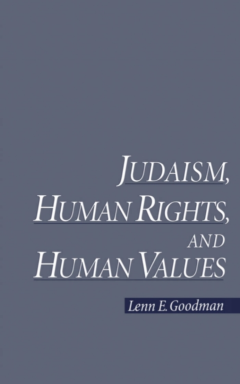 Cover image for book Judaism, Human Rights, and Human Values