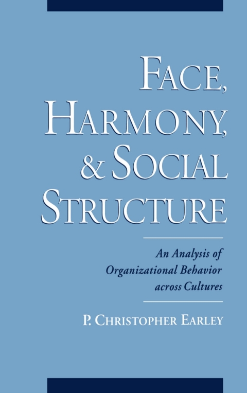 Cover image for book Face, Harmony, and Social Structure