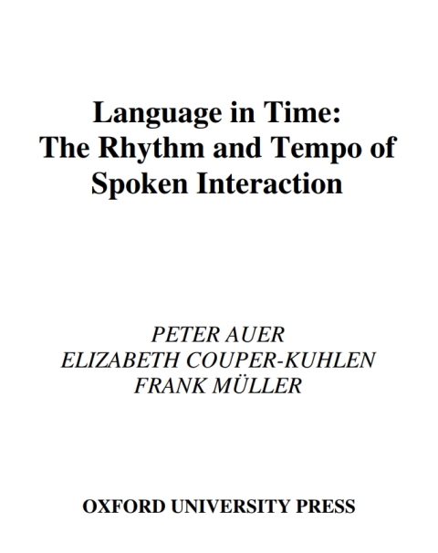 Cover image for book Language in Time