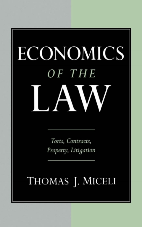 Cover image for book Economics of the Law